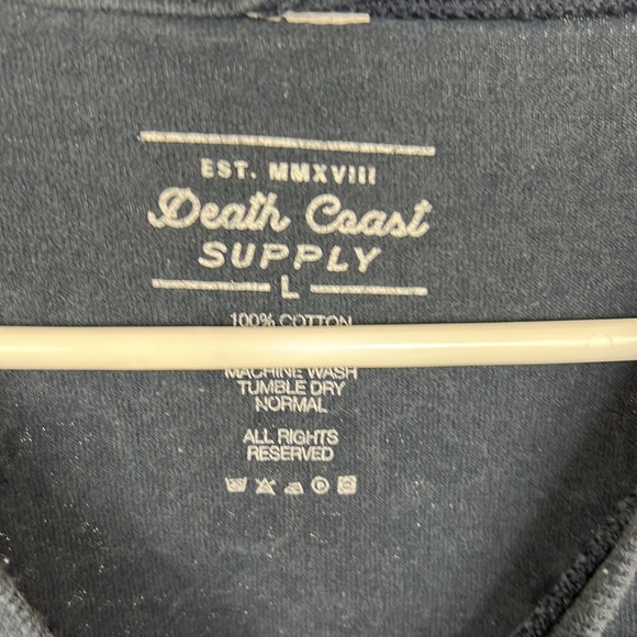 DEATH COAST SUPPLY fight til the end sz large - Picture 3 of 3
